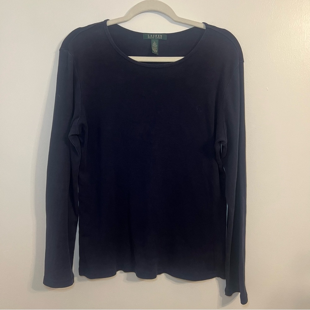 Ralph Lauren Navy Long Sleeve Top